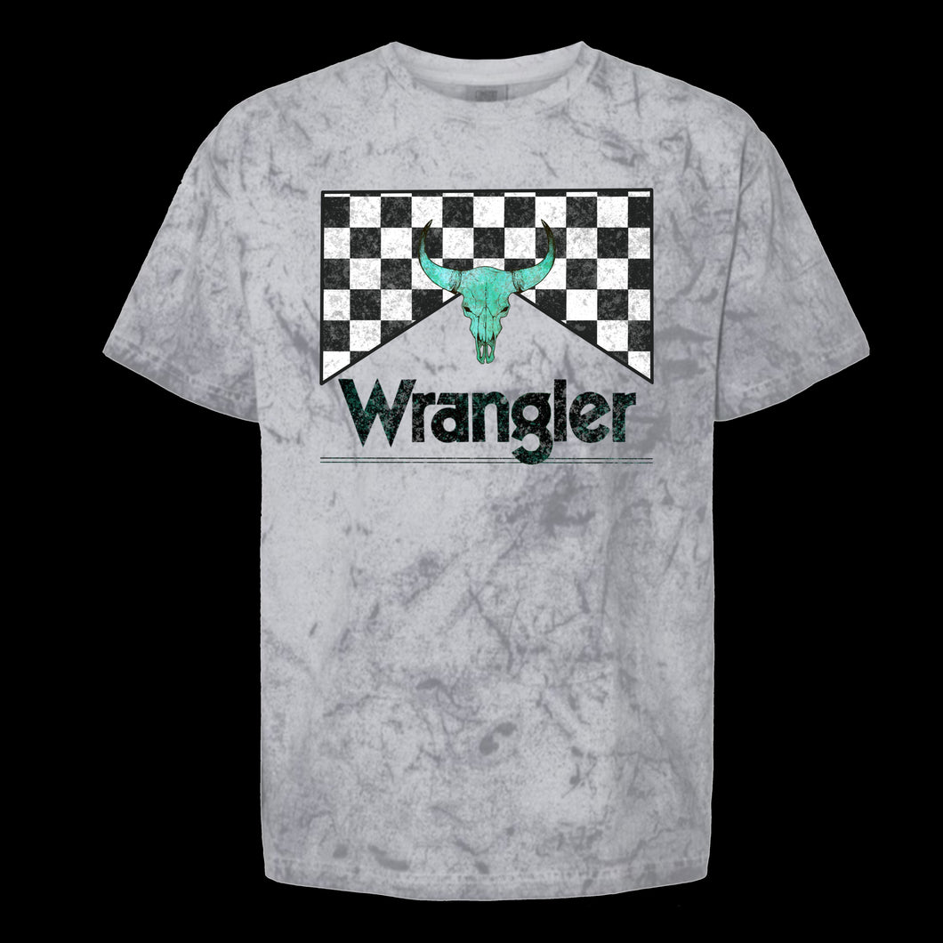 Wrangler (checkered turquoise)