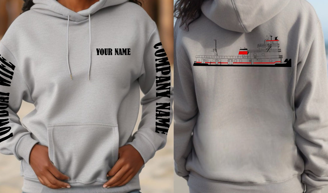 Custom Towboat Wife Hoodie