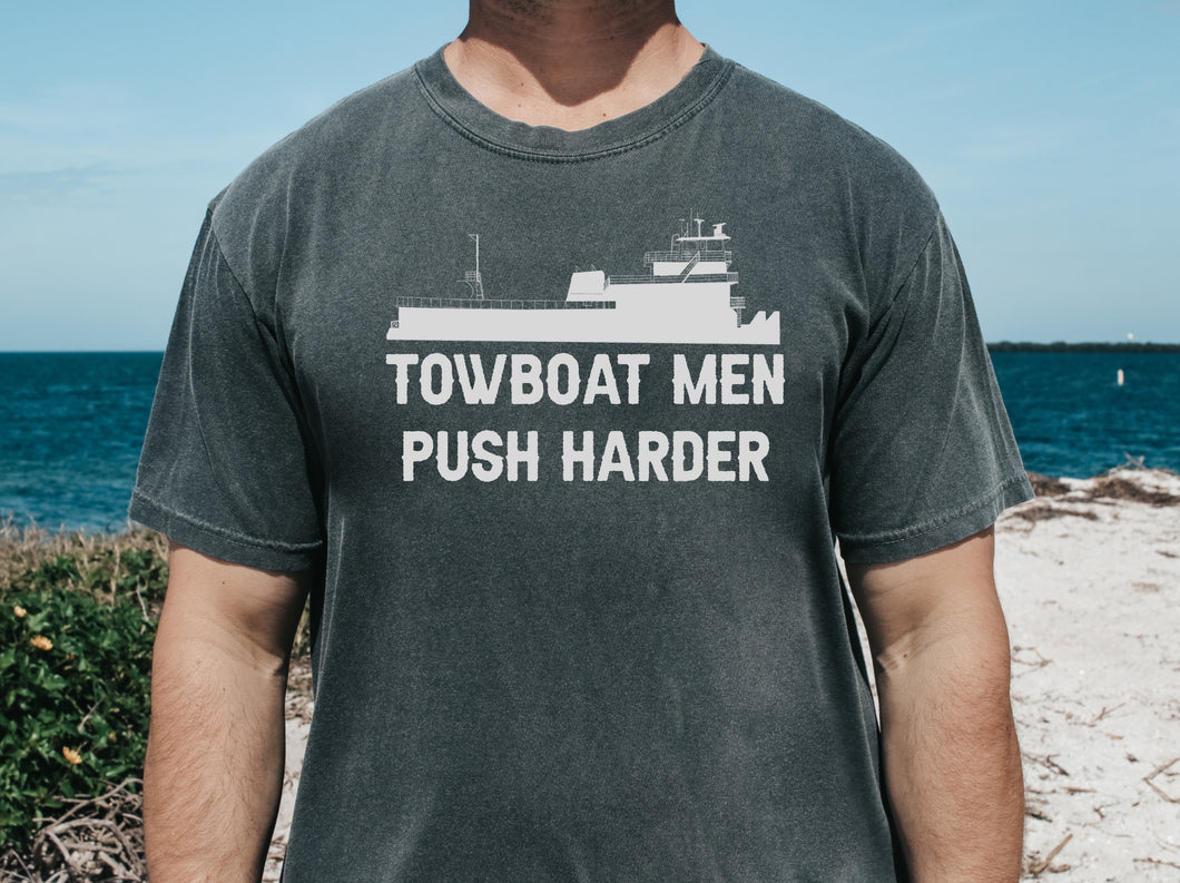 Towboat Men Push Harder